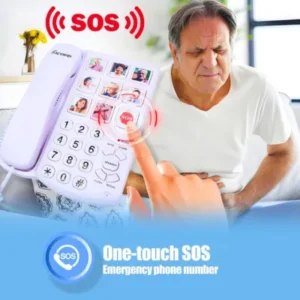 Best Big Button Phone for Seniors Excelltel EX-LD-858HF landline telephone elderly
