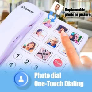 Best Big Button Phone for Seniors Excelltel EX-LD-858HF telephones for elderly hard of hearing